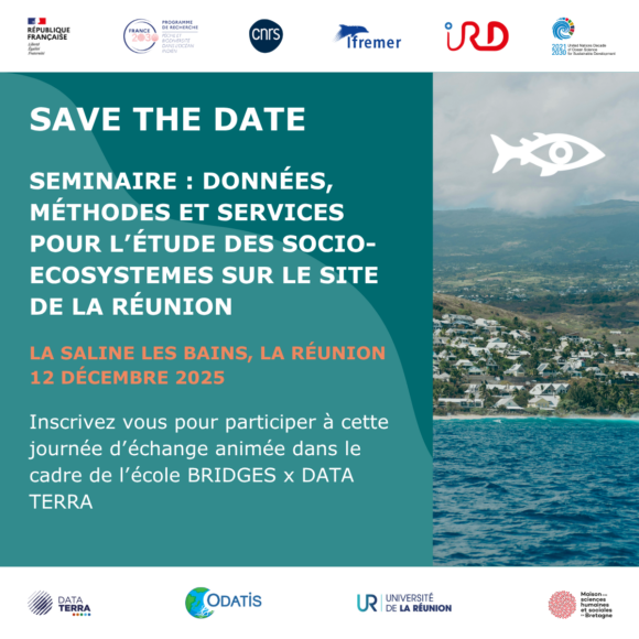 Appel à participation : Séminaire “Données, Méthodes et Services pour l’étude des SES côtiers et marins à La Réunion”